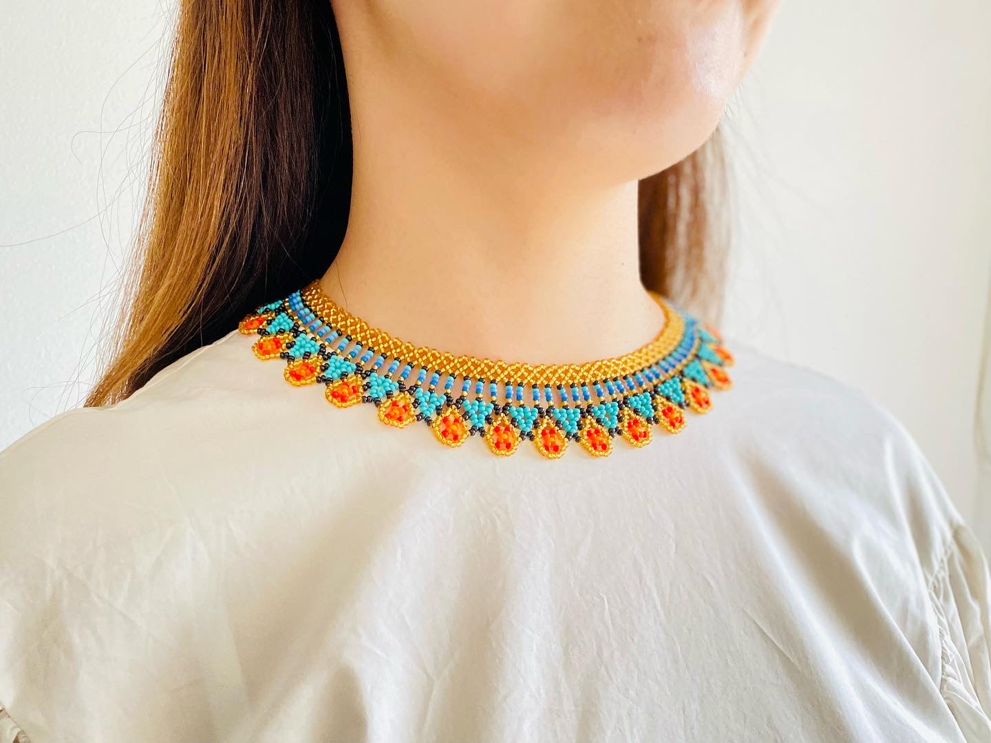 Enlace Beads Collar Necklace / Natale