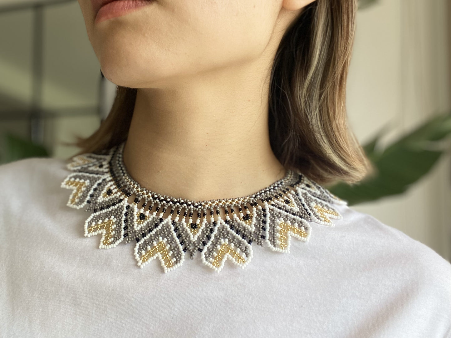 Enlace Beads Collar Necklace / Amour