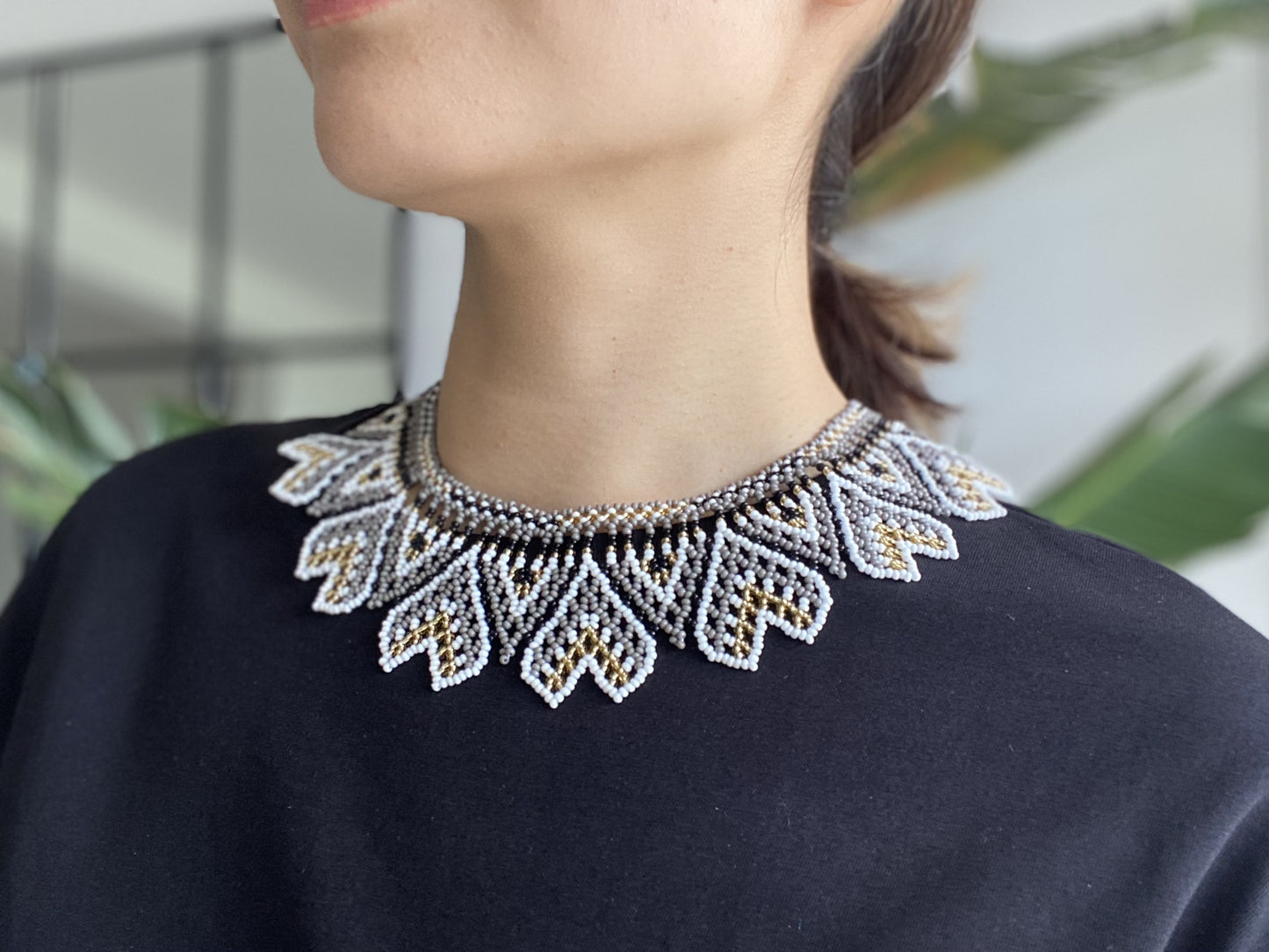 Enlace Beads Collar Necklace / Amour