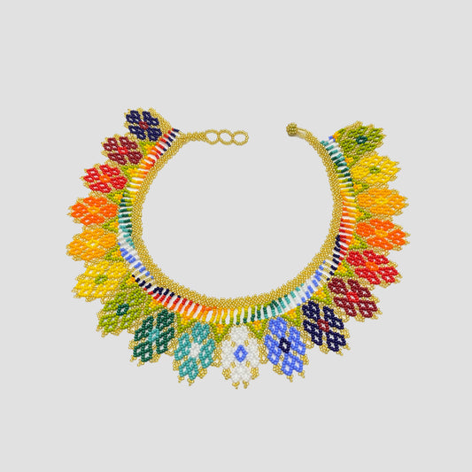 Enlace Beads Collar Necklace / Over the Rainbow