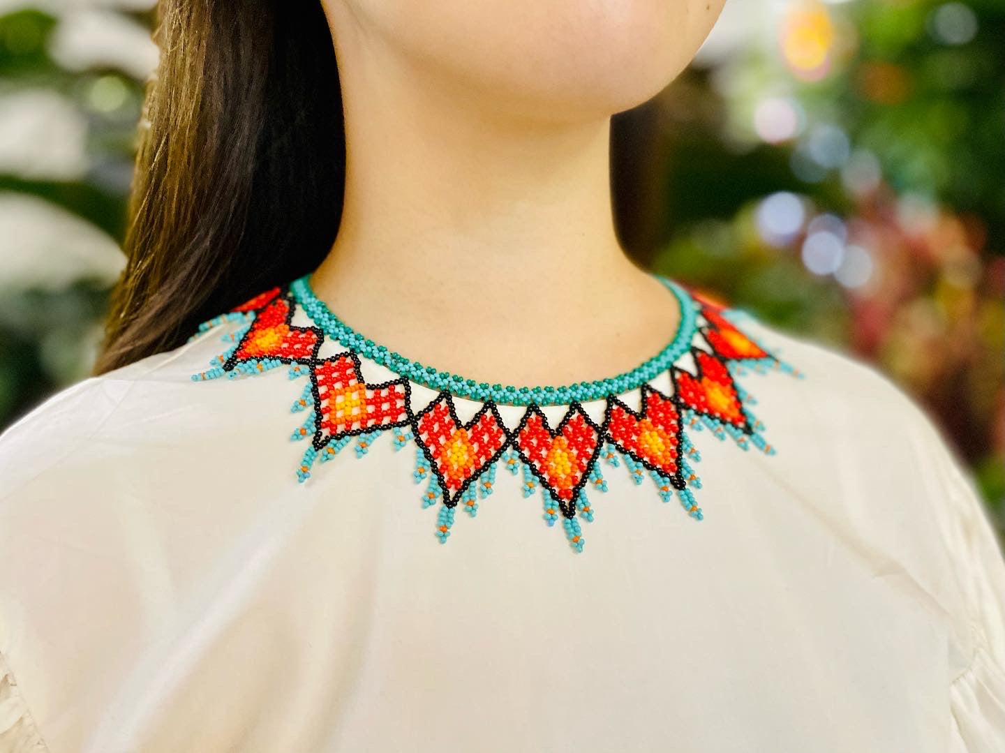 Enlace Beads Collar Necklace / Corazon