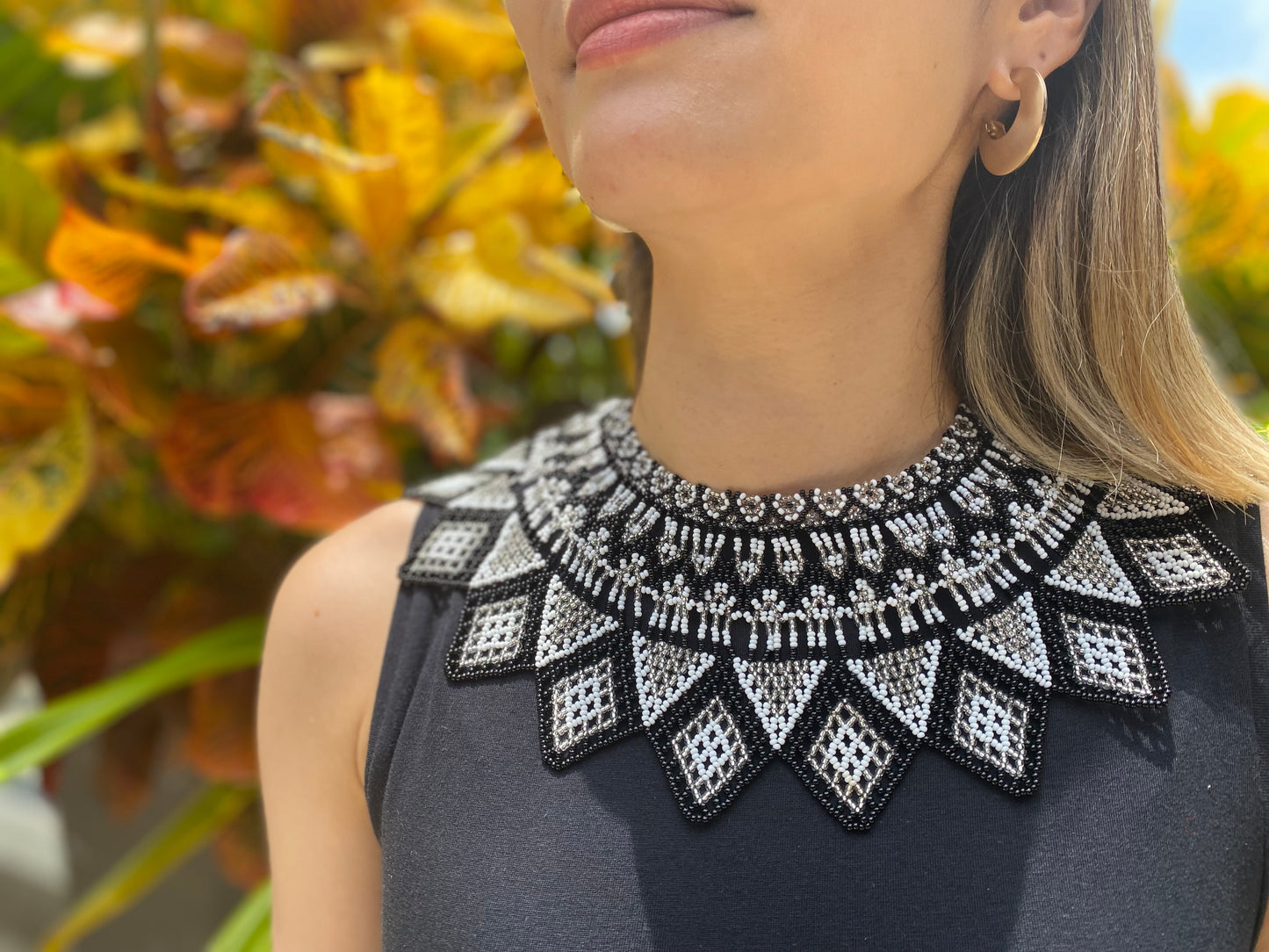 Enlace Beads Collar Necklace / Monte Blanco
